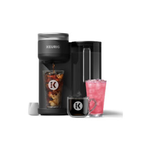 Keurig coffee maker with iced and hot drinks